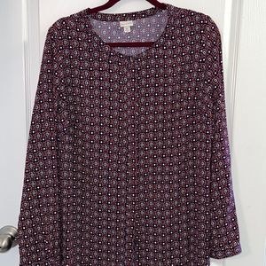 Merona Long Sleeve Shirt Dress Size XL